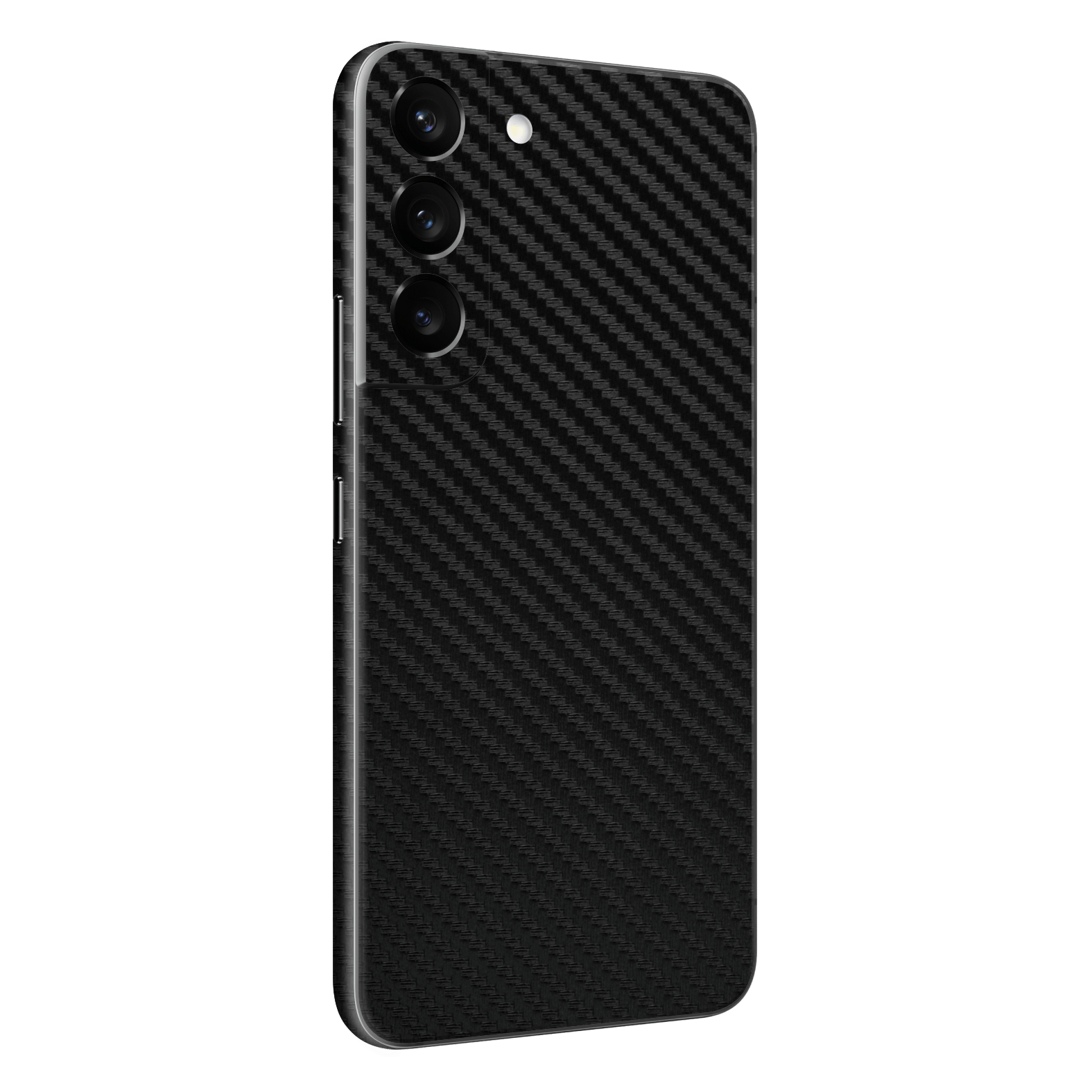 Samsung Galaxy S22 Black 3D Textured Carbon Fibre Fiber Skin Wrap Decal Cover Protector by EasySkinz | EasySkinz.com