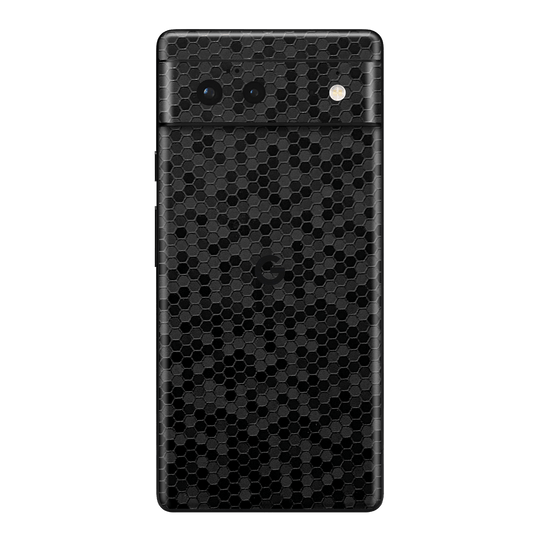 Google Pixel 6 Luxuria Black Honeycomb 3D Textured Skin Wrap Sticker Decal Cover Protector by EasySkinz | EasySkinz.com