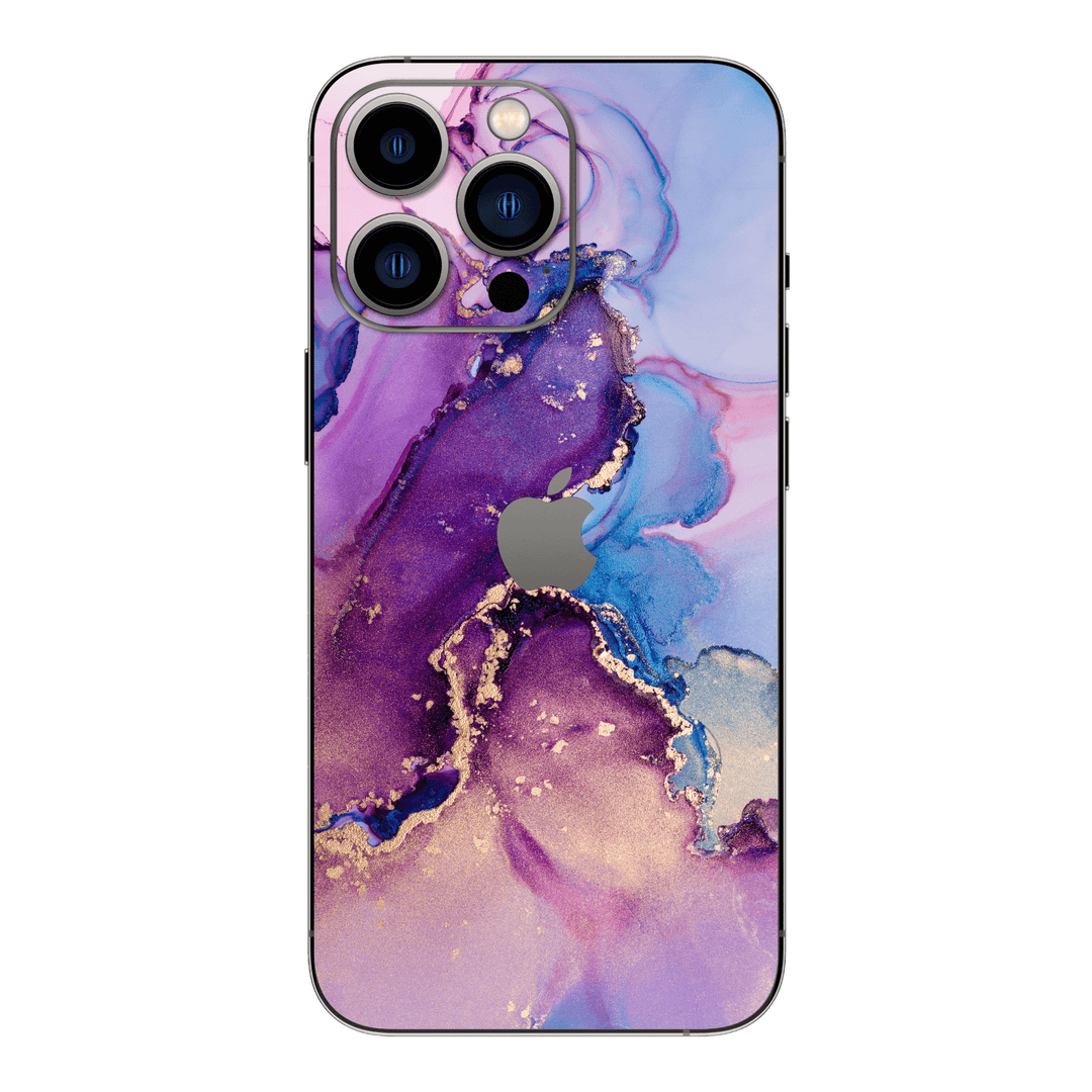 iPhone 13 Pro MAX Print Printed Custom Signature Violet Galaxy Skin Wrap Sticker Decal Cover Protector by EasySkinz