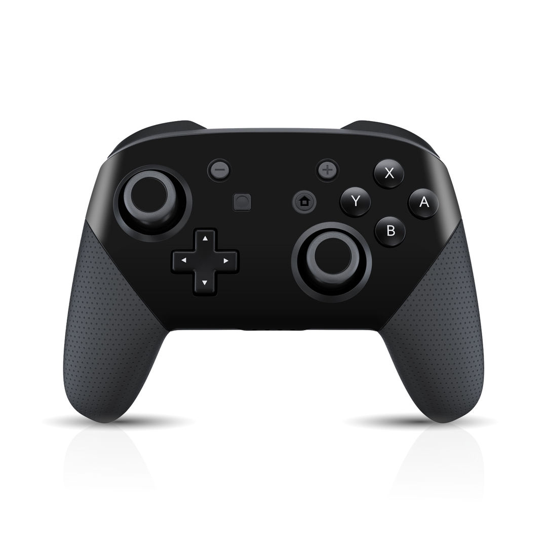 Nintendo Switch Pro CONTROLLER Glossy Black Skin Wrap Sticker Decal Cover Protector by EasySkinz