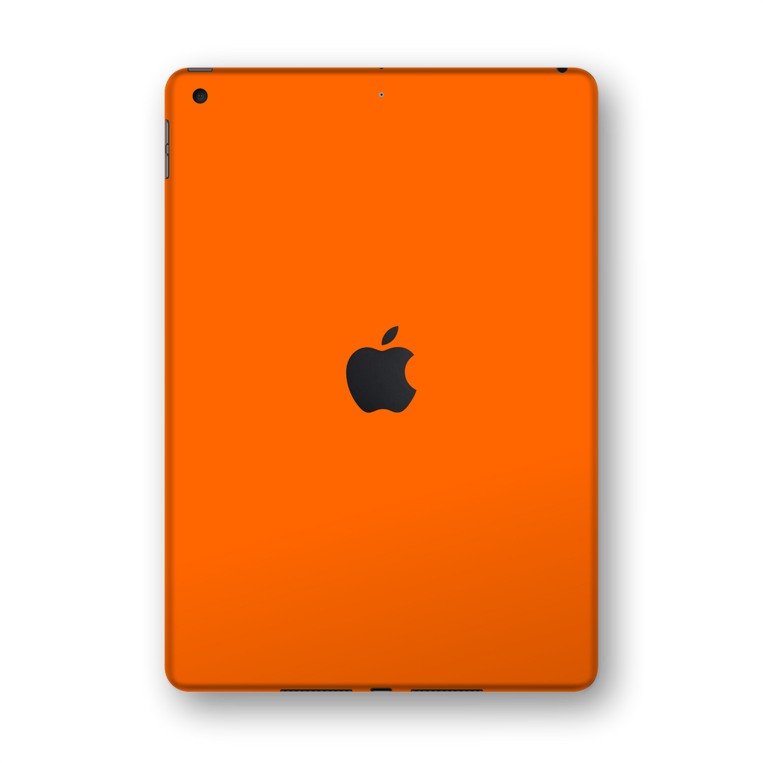 iPad 10.2" (7th Gen, 2019) Glossy ORANGE Skin Wrap Sticker Decal Cover Protector by EasySkinz