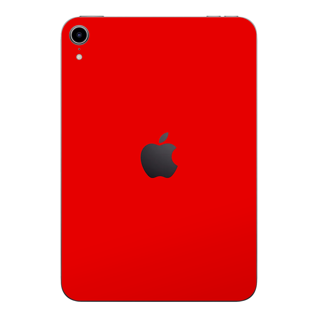 iPad MINI 6 2021 Gloss Glossy Bright Red Skin Wrap Sticker Decal Cover Protector by EasySkinz | EasySkinz.com