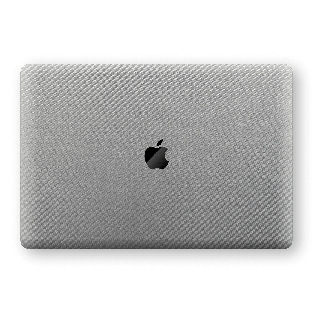 MacBook Pro 15" Touch Bar 3D Textured Metallic Grey Carbon Fibre Fiber Skin, Decal, Wrap, Protector, Cover by EasySkinz | EasySkinz.com