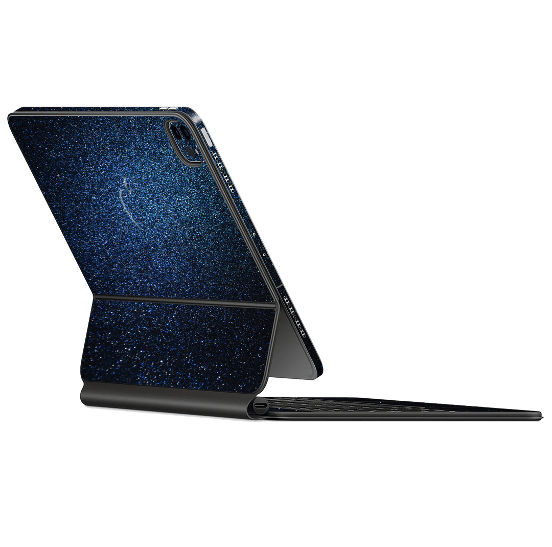 Magic Keyboard for iPad Pro 12.9" M1 (5th Gen, 2021) Glossy Midnight Blue Metallic Gloss Finish Skin Wrap Sticker Decal Cover Protector by EasySkinz | EasySkinz.com