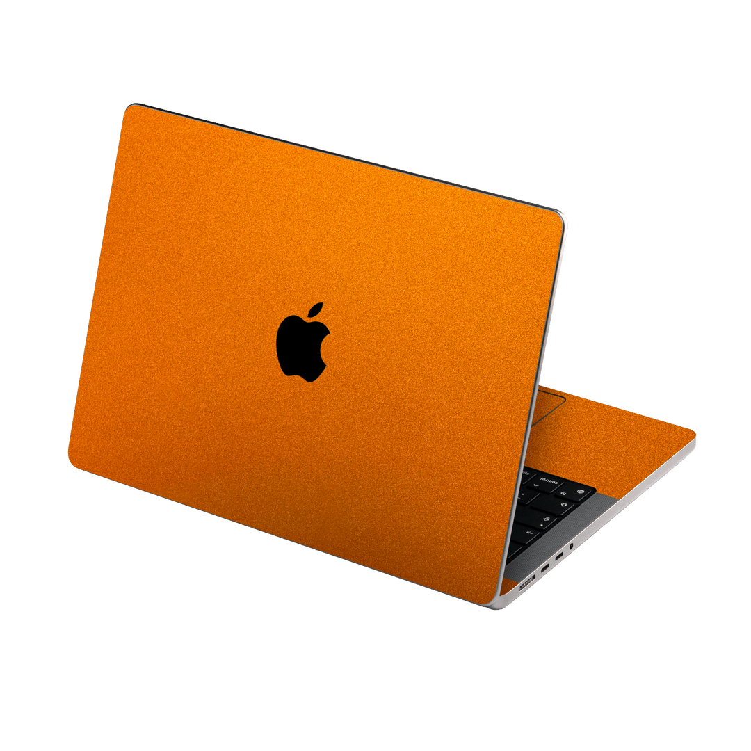 Apple MacBook PRO 16" (2021) Fiery Orange Tuning Metallic Gloss Finish Skin Wrap Sticker Decal Cover Protector by EasySkinz | EasySkinz.com