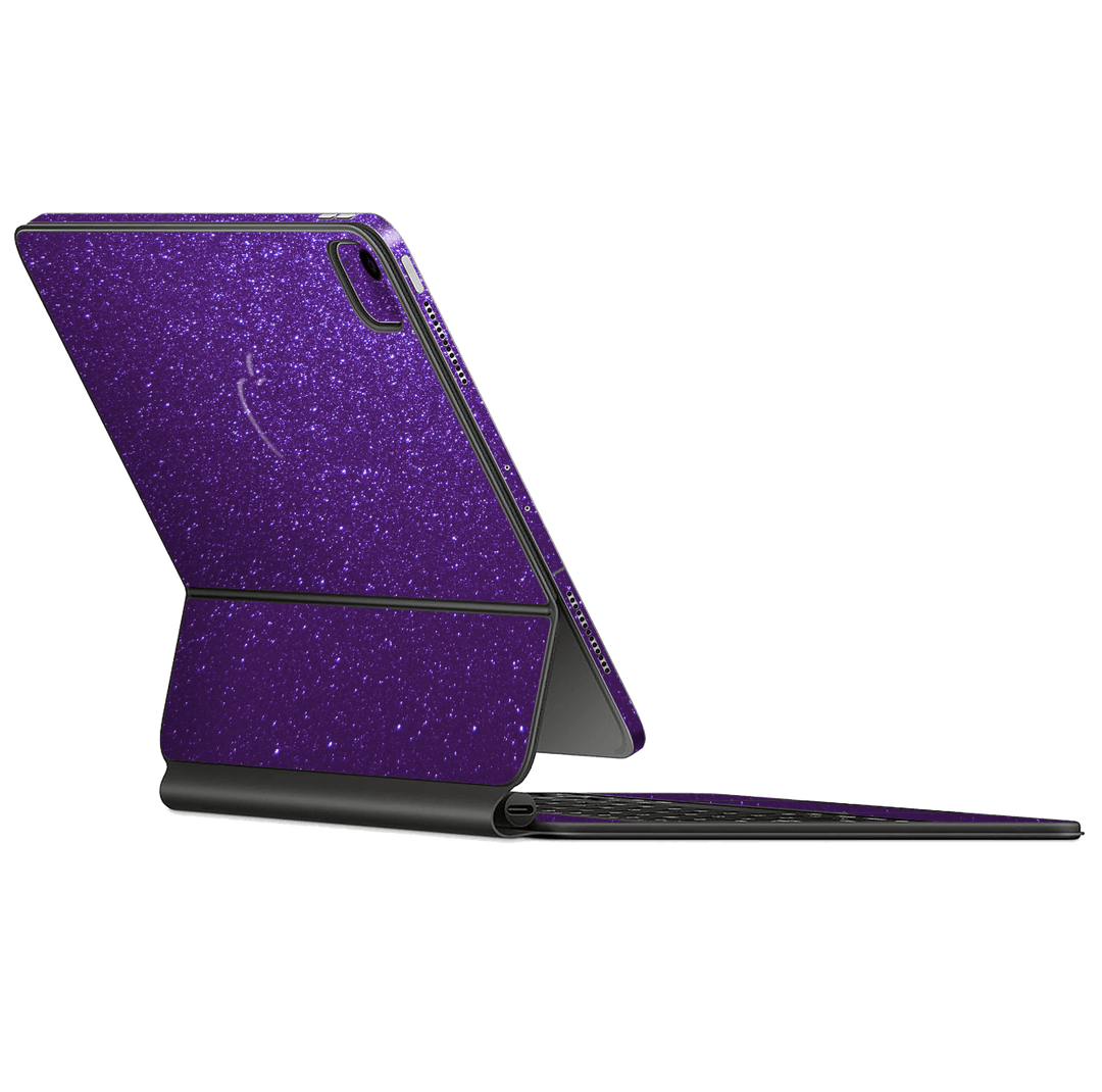 Magic Keyboard for iPad AIR (4th Gen, 2020) Diamond Purple Shimmering Sparkling Glitter Skin Wrap Sticker Decal Cover Protector by EasySkinz | EasySkinz.com