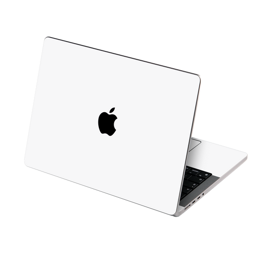 MacBook PRO 14" (2021) Gloss Glossy Jet White Skin Wrap Sticker Decal Cover Protector by EasySkinz | EasySkinz.com