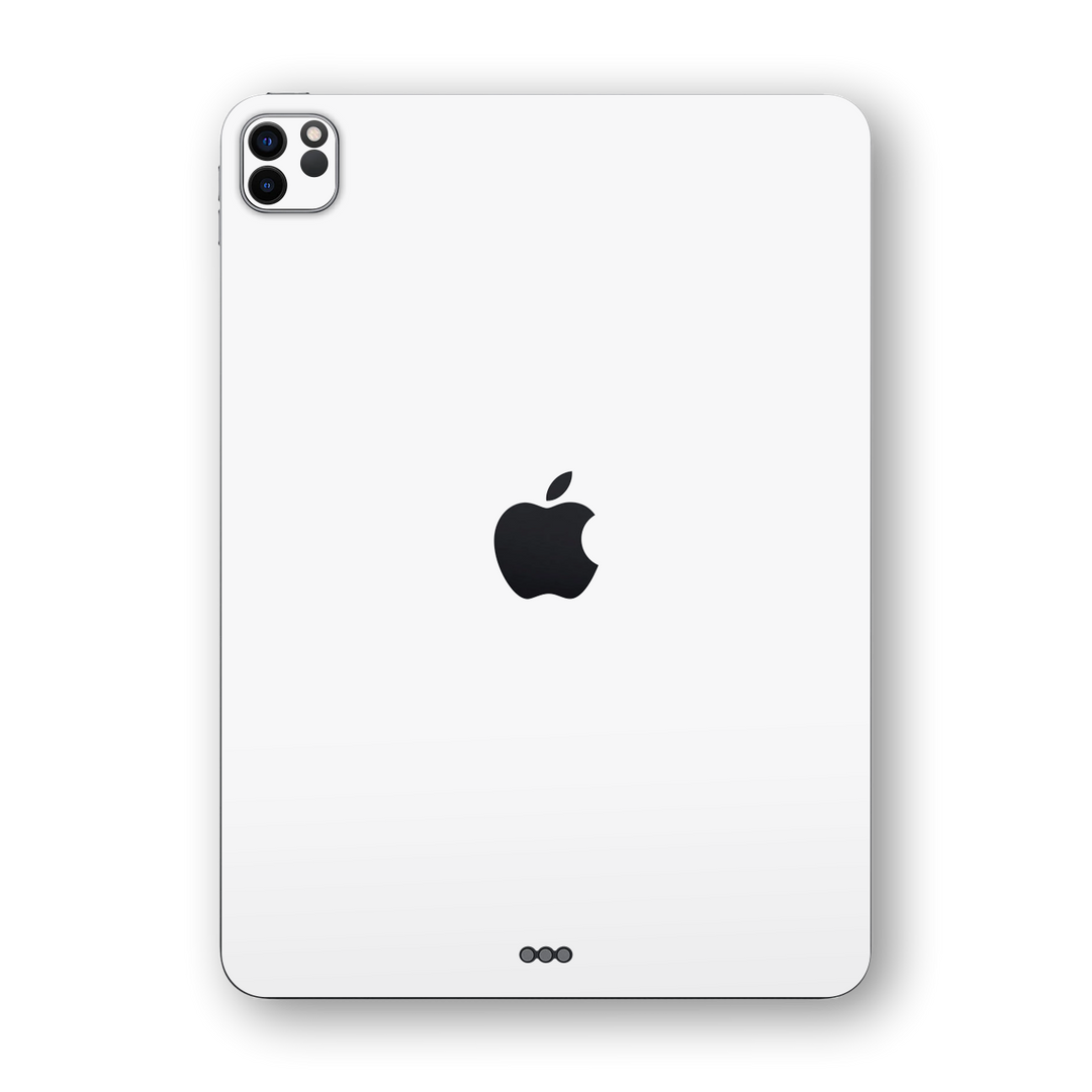 iPad PRO 12.9-inch 2021 Gloss Glossy Jet White Skin Wrap Sticker Decal Cover Protector by EasySkinz | EasySkinz.com