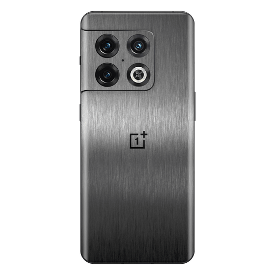 OnePlus 10 PRO Brushed Metal TITANIUM Metallic Skin Wrap Decal Cover Protector by EasySkinz | EasySkinz.com