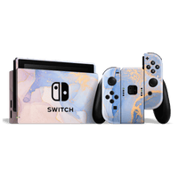 Nintendo SWITCH SIGNATURE AGATE GEODE Pastel-Gold Skin