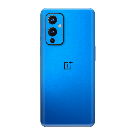 OnePlus 9 Satin Blue Metallic Matt Matte Skin Wrap Sticker Decal Cover Protector by EasySkinz