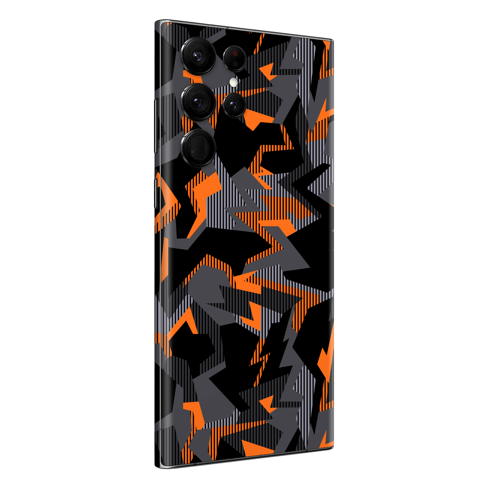 Samsung Galaxy S23 ULTRA Print Printed Custom SIGNATURE Sharp-Edged Orange Camo Camouflage Skin Wrap Sticker Decal Cover Protector by EasySkinz | EasySkinz.com