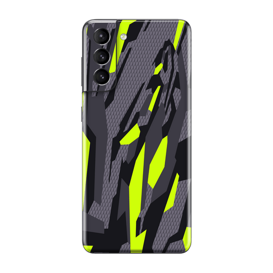 Samsung Galaxy S21+ PLUS Print Printed Custom SIGNATURE Abstract Green Camouflage Skin Wrap Sticker Decal Cover Protector by EasySkinz | EasySkinz.com