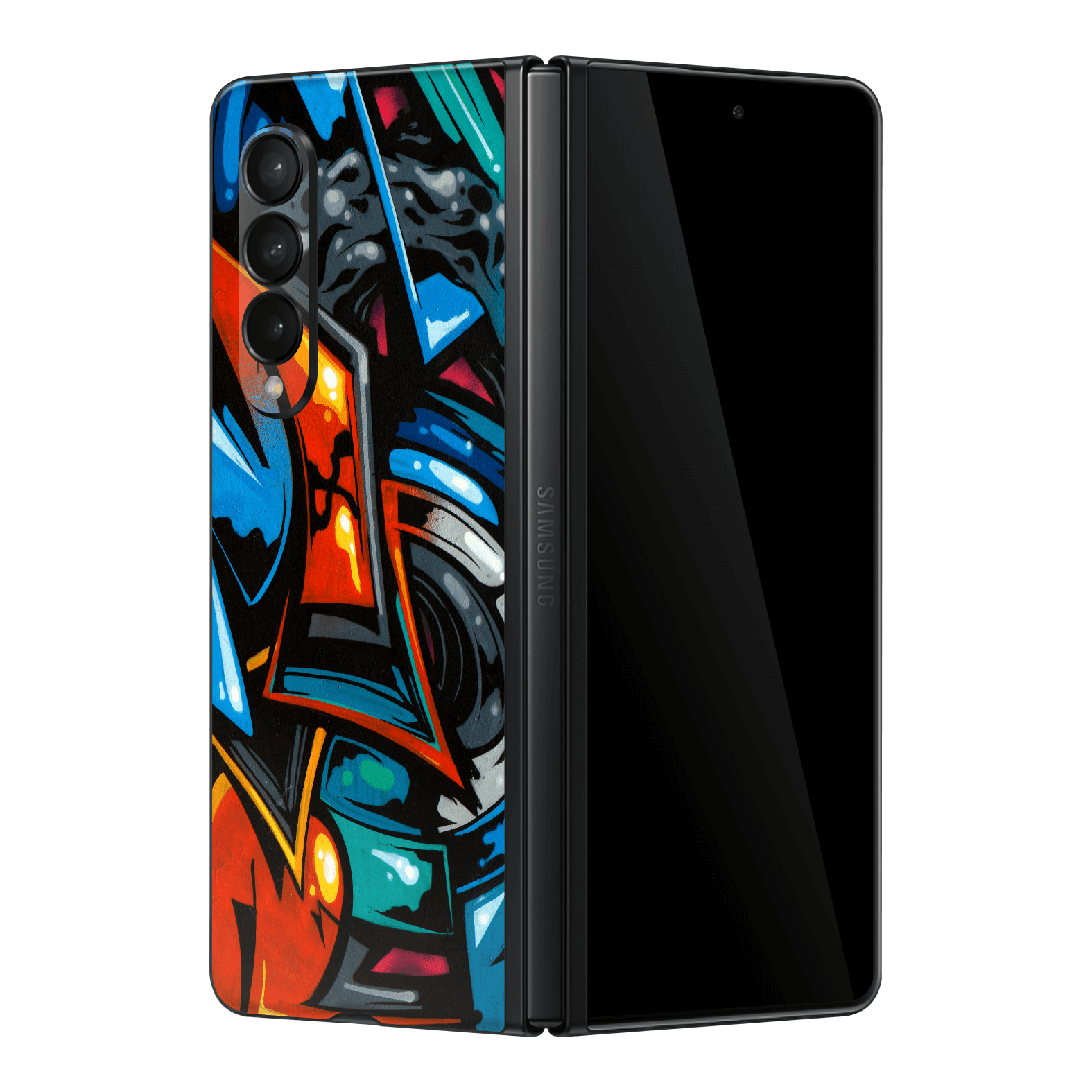 Samsung Galaxy Z FOLD 3 Print Printed Custom SIGNATURE Street Art Graffiti Skin, Wrap, Decal, Protector, Cover by EasySkinz | EasySkinz.com