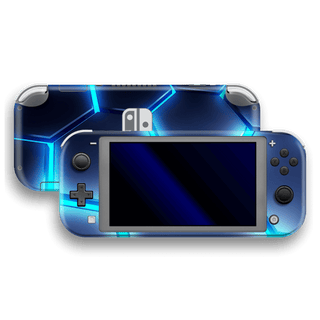 Nintendo Switch LITE SIGNATURE Abstract BLUE LAVA Skin