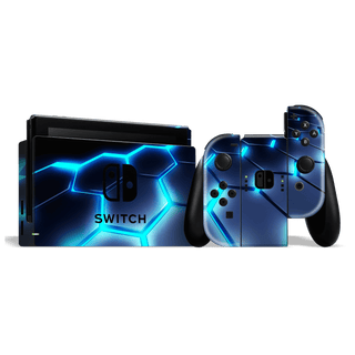 Nintendo SWITCH SIGNATURE Abstract BLUE LAVA Skin