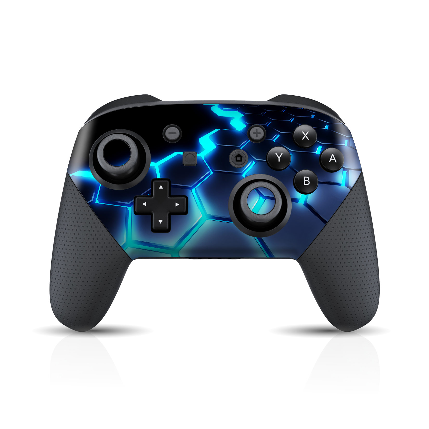 Nintendo Switch Pro Controller Print Printed Custom SIGNATURE Abstract BLUE LAVA Skin Wrap Sticker Decal Cover Protector by EasySkinz