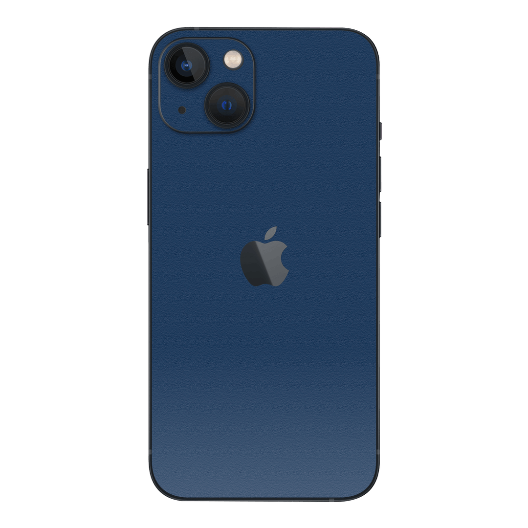iPhone 13 LUXURIA Admiral Blue Textured Skin - Premium Protective Skin Wrap Sticker Decal Cover by QSKINZ | Qskinz.com