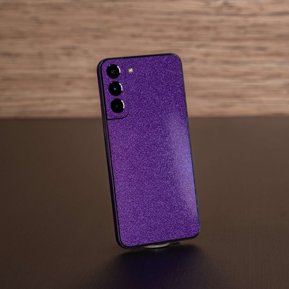 Samsung Galaxy S22 Diamond Purple Shimmering Sparkling Glitter Skin Wrap Sticker Decal Cover Protector by EasySkinz | EasySkinz.com