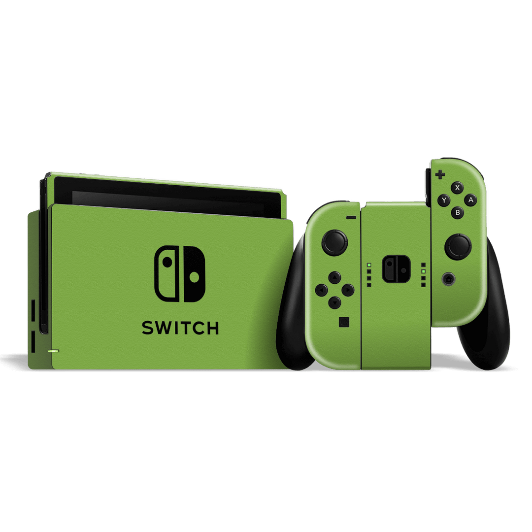 Nintendo SWITCH Luxuria Lime Green 3D Textured Skin Wrap Sticker Decal Cover Protector by EasySkinz
