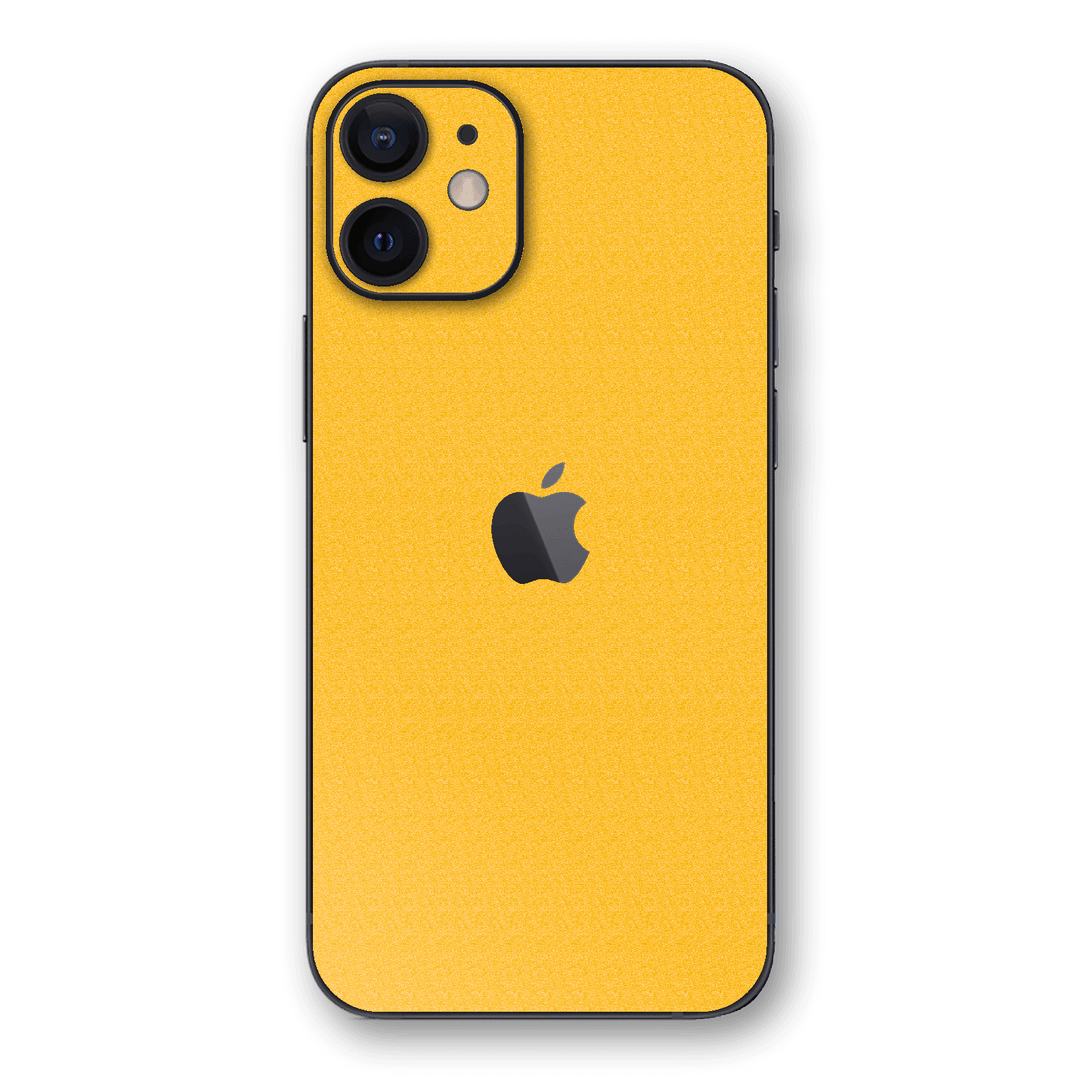 iPhone 12 LUXURIA Tuscany Yellow Textured Skin - Premium Protective Skin Wrap Sticker Decal Cover by QSKINZ | Qskinz.com
