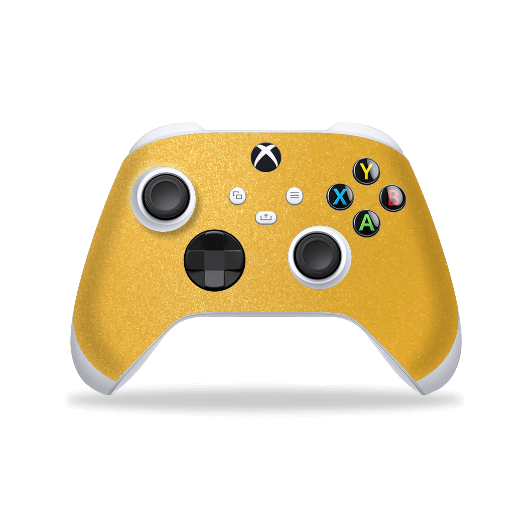 XBOX Series X CONTROLLER Skin - Yellow Matt Matte Metallic Skin, Wrap, Decal, Protector, Cover by EasySkinz | EasySkinz.com