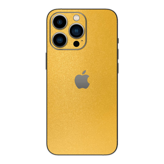 iPhone 14 Pro MAX YELLOW MATT Metallic Skin - Premium Protective Skin Wrap Sticker Decal Cover by QSKINZ | Qskinz.com