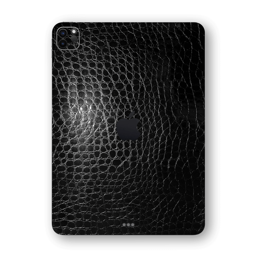 iPad PRO 11-inch 2020 Luxuria Black Leather Alligator 3D Textured Skin Wrap Decal Cover Protector by EasySkinz | EasySkinz.com