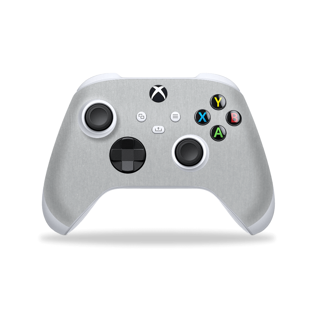 XBOX Series X CONTROLLER Skin - Brushed Metal Aluminium Metallic Skin, Wrap, Decal, Protector, Cover by EasySkinz | EasySkinz.com