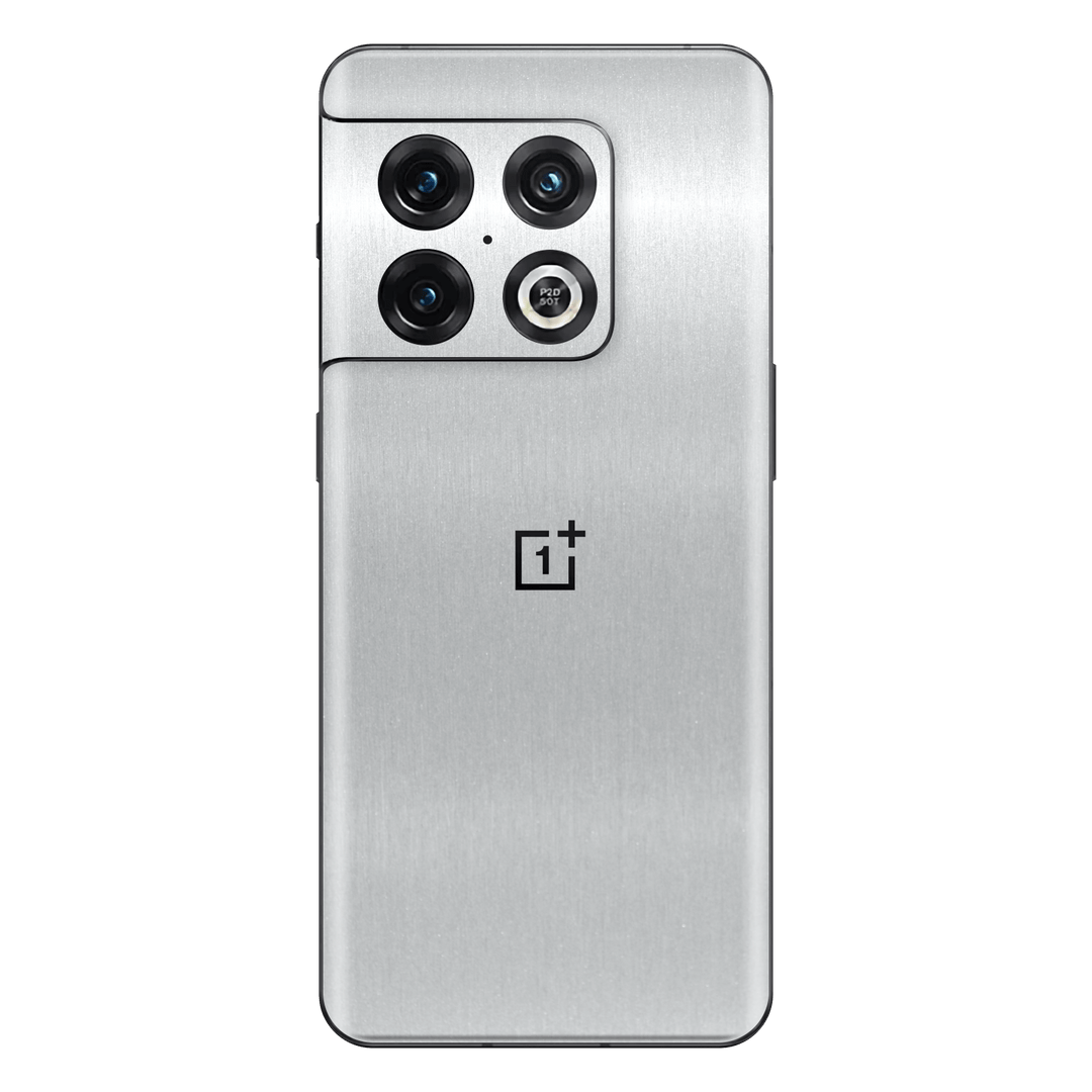 OnePlus 10 PRO Brushed Metal ALUMINIUM Metallic Skin Wrap Decal Cover Protector by EasySkinz | EasySkinz.com