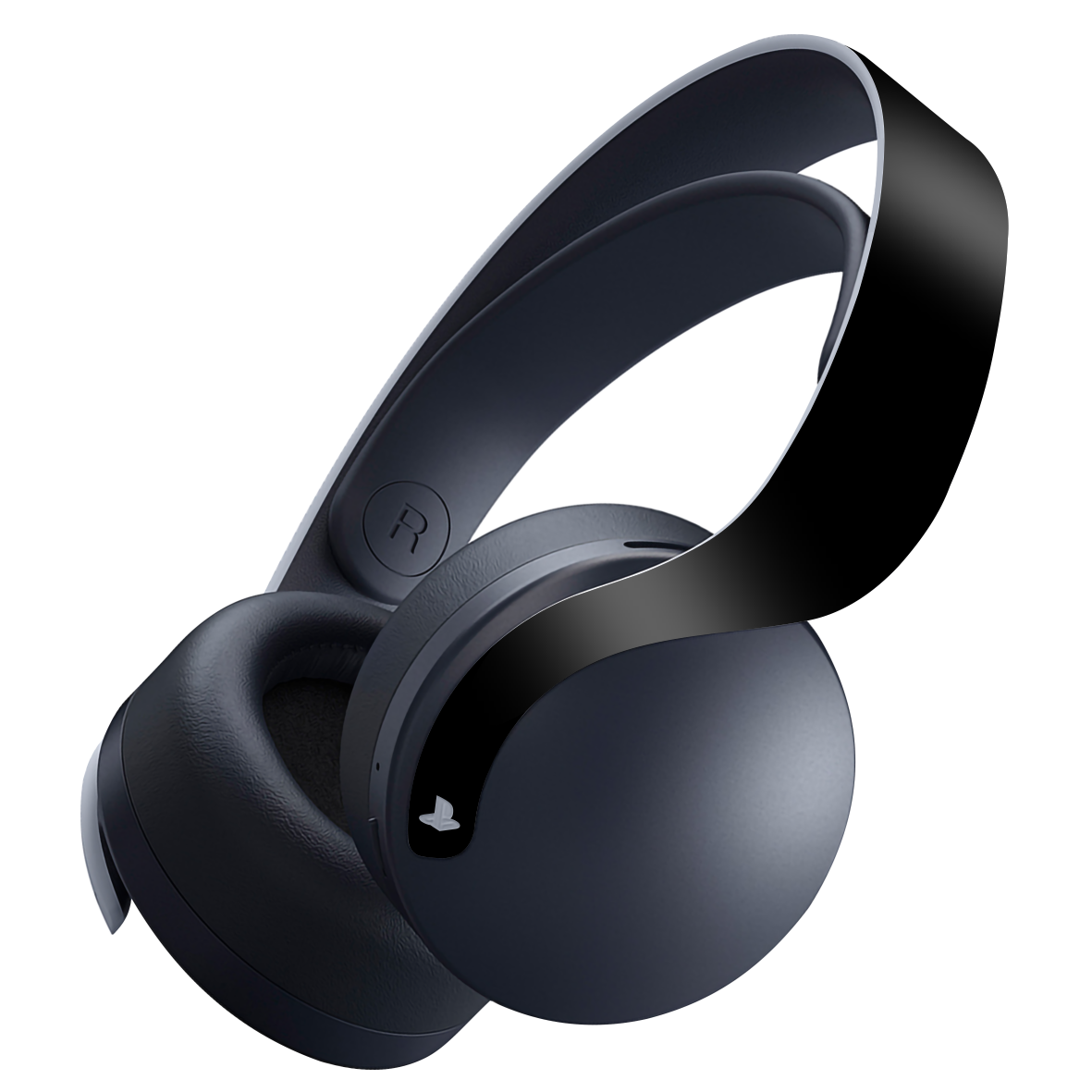 PS5 PlayStation 5 PULSE 3D Wireless Headset Skin - Black Matt Matte Skin Wrap Decal Cover Protector by EasySkinz | EasySkinz.com