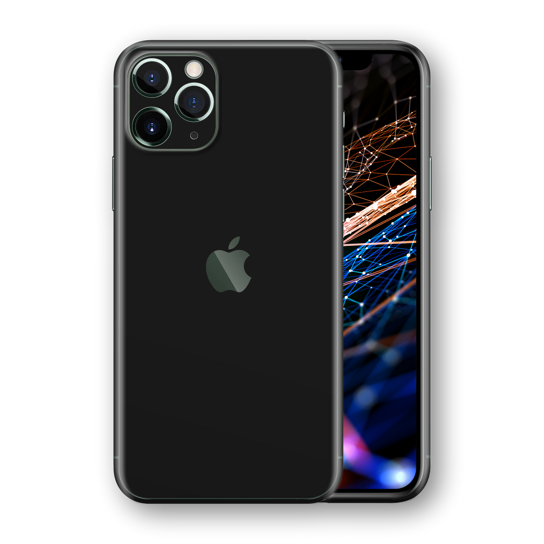 iPhone 11 Pro MAX Luxuria JET BLACK High Gloss Finish Skin Wrap Decal Protector | EasySkinz  Edit alt text