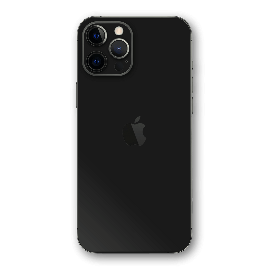 iPhone 12 PRO High Gloss JET BLACK Skin - Premium Protective Skin Wrap Sticker Decal Cover by QSKINZ | Qskinz.com