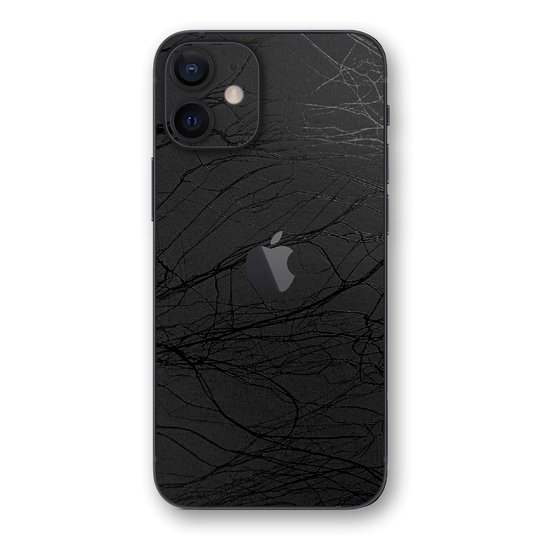 iPhone 12 LUXURIA BLACK WEB Textured Skin - Premium Protective Skin Wrap Sticker Decal Cover by QSKINZ | Qskinz.com