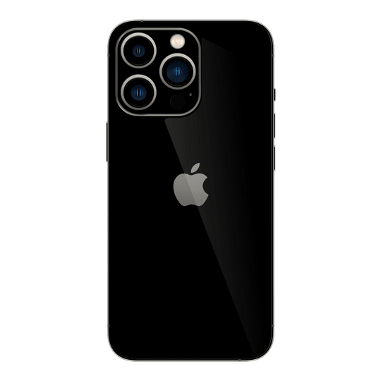 iPhone 13 Pro MAX High Gloss JET BLACK Skin - Premium Protective Skin Wrap Sticker Decal Cover by QSKINZ | Qskinz.com