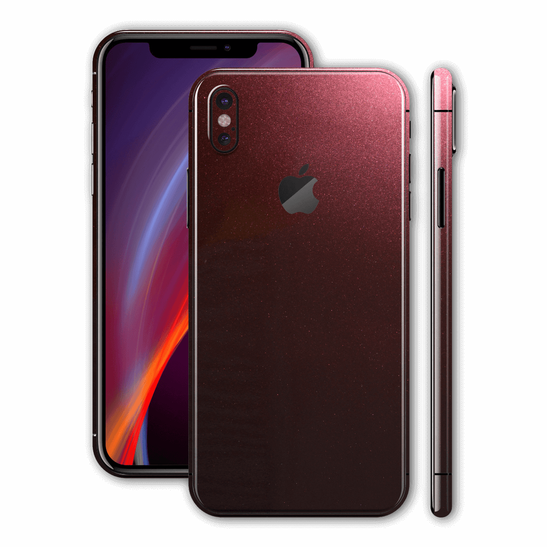 iPhone XS MAX Glossy Black Rose Metallic Skin, Wrap, Decal, Protector, Cover by EasySkinz | EasySkinz.com