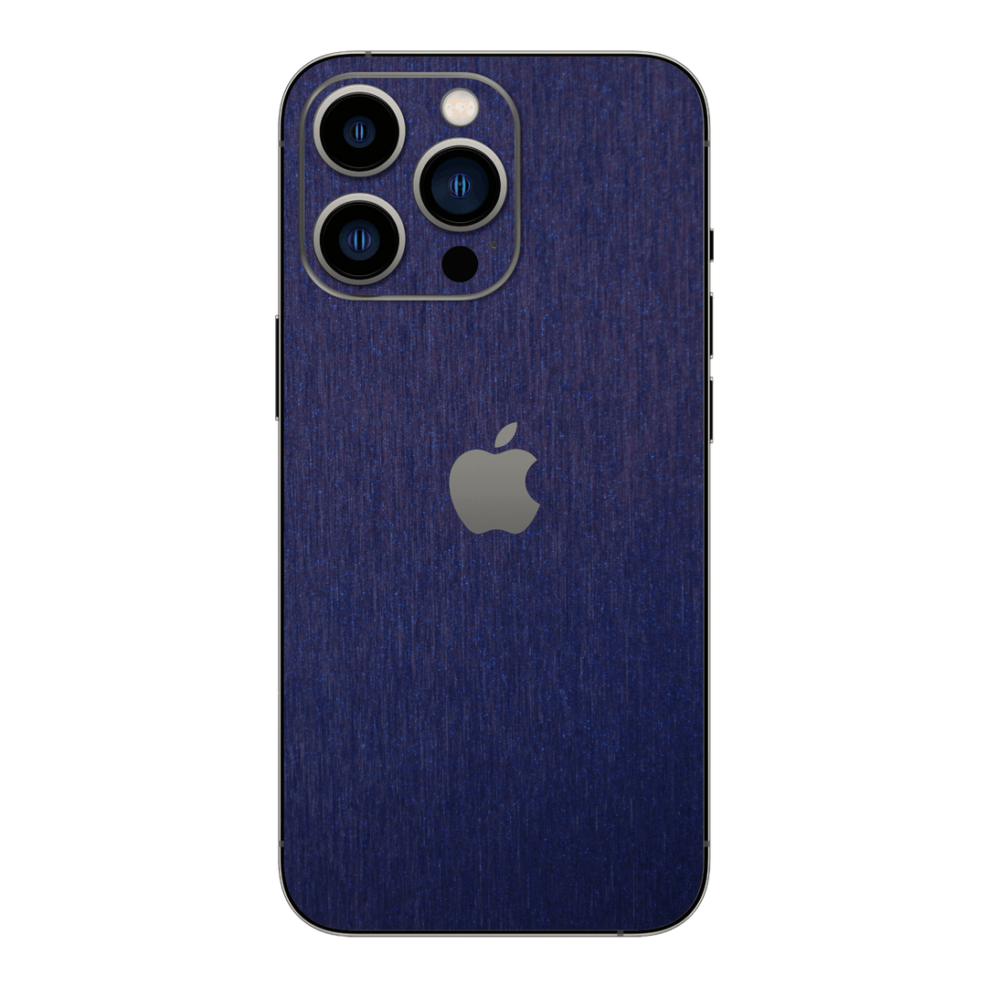 iPhone 13 PRO BRUSHED BLUE Metallic Skin - Premium Protective Skin Wrap Sticker Decal Cover by QSKINZ | Qskinz.com