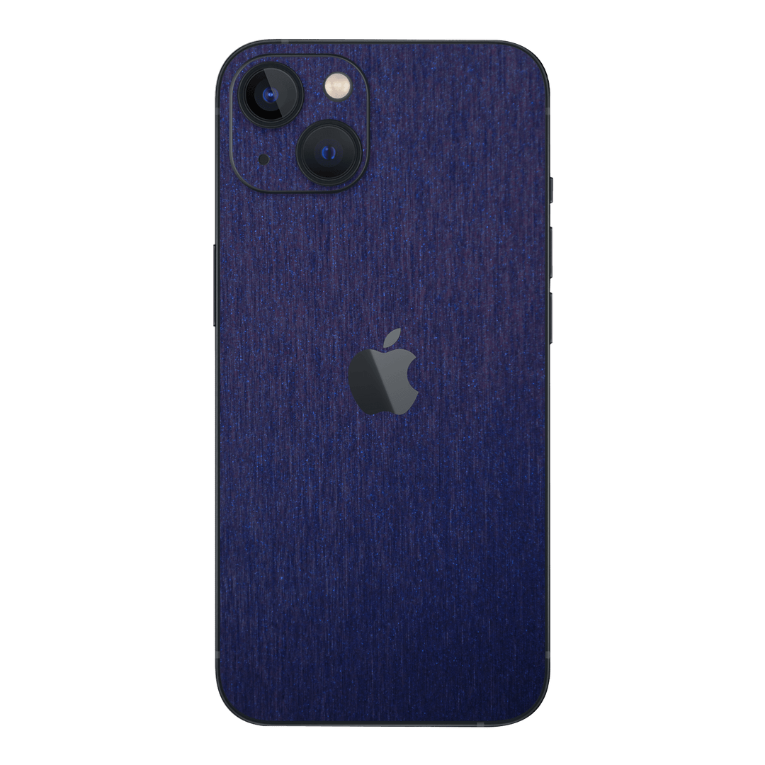 iPhone 14 Plus BRUSHED BLUE Metallic Skin - Premium Protective Skin Wrap Sticker Decal Cover by QSKINZ | Qskinz.com