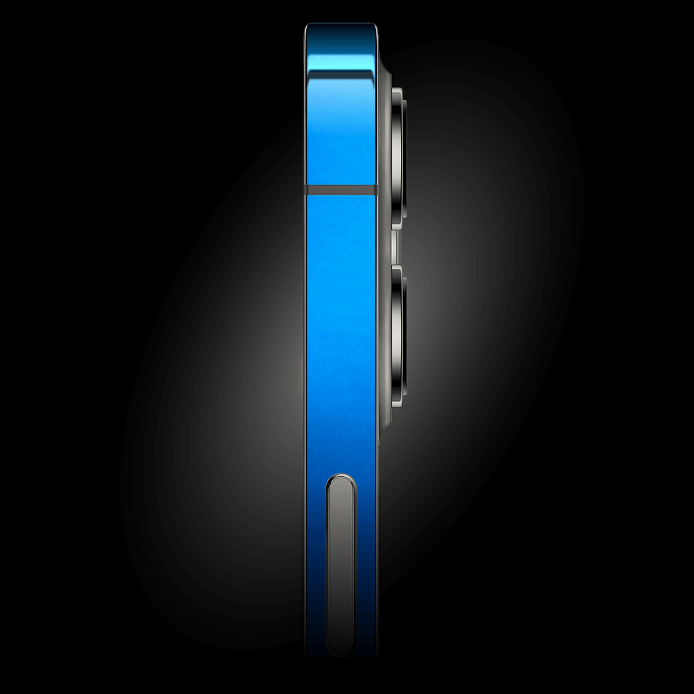 iPhone 12 SATIN BLUE Metallic Skin - Premium Protective Skin Wrap Sticker Decal Cover by QSKINZ | Qskinz.com