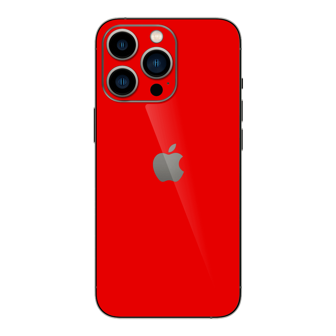 iPhone 13 PRO GLOSSY Bright Red Skin - Premium Protective Skin Wrap Sticker Decal Cover by QSKINZ | Qskinz.com