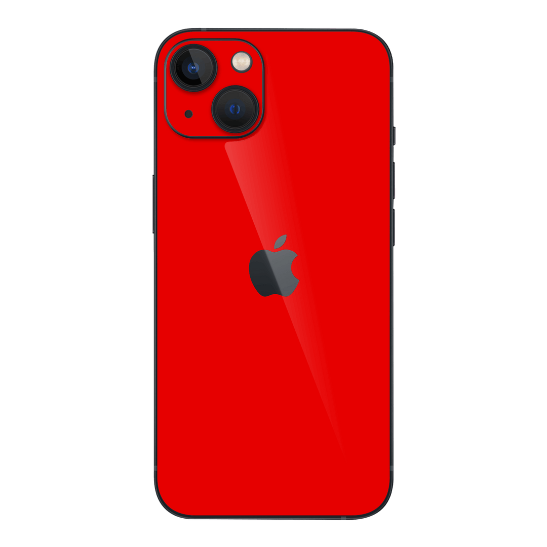 iPhone 14 Plus GLOSSY Bright Red Skin - Premium Protective Skin Wrap Sticker Decal Cover by QSKINZ | Qskinz.com