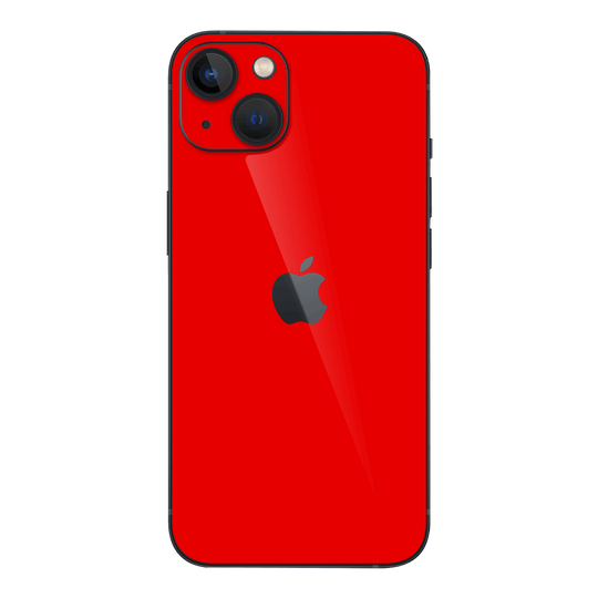 iPhone 14 Plus GLOSSY Bright Red Skin - Premium Protective Skin Wrap Sticker Decal Cover by QSKINZ | Qskinz.com