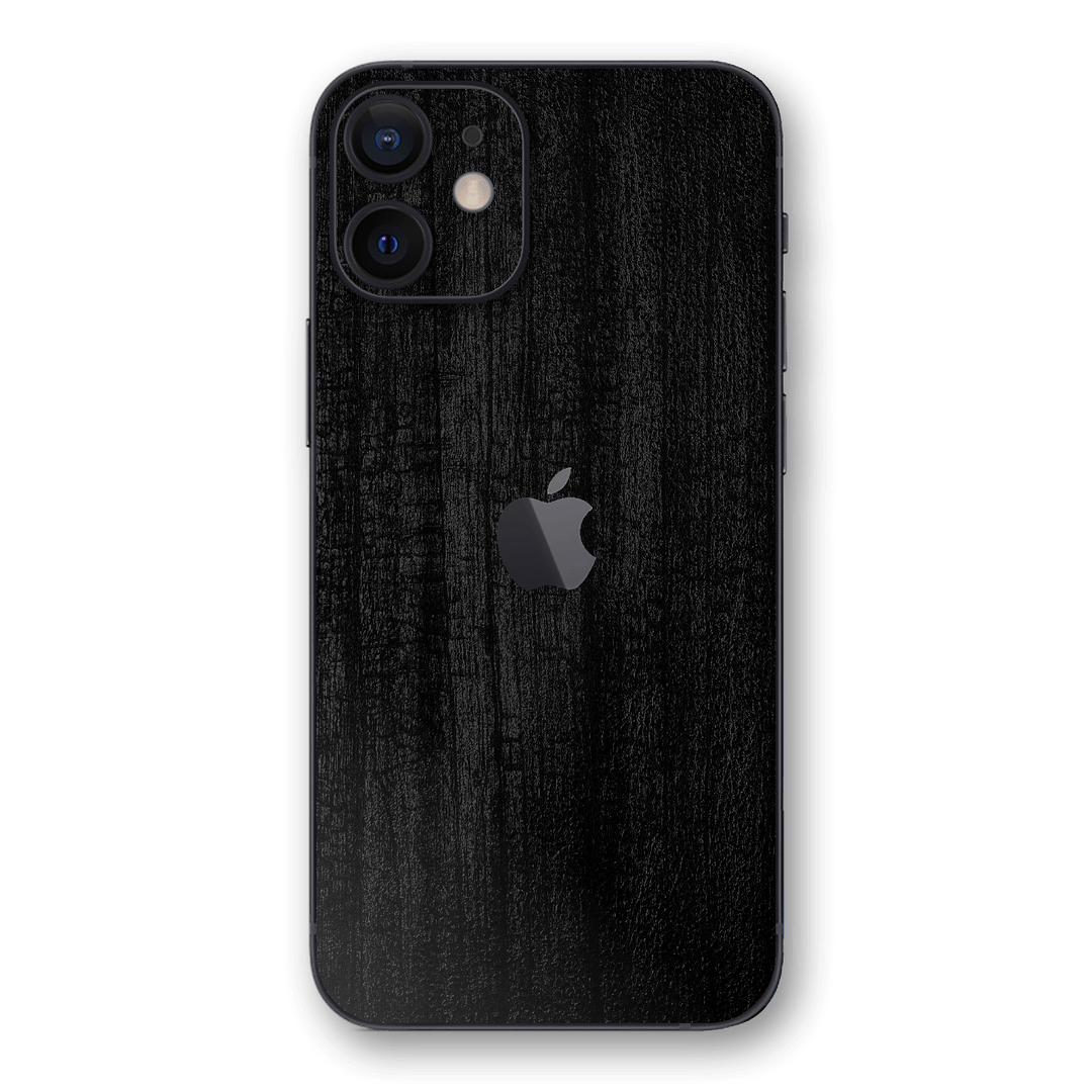 iPhone 12 LUXURIA Black CHARCOAL Textured Skin - Premium Protective Skin Wrap Sticker Decal Cover by QSKINZ | Qskinz.com