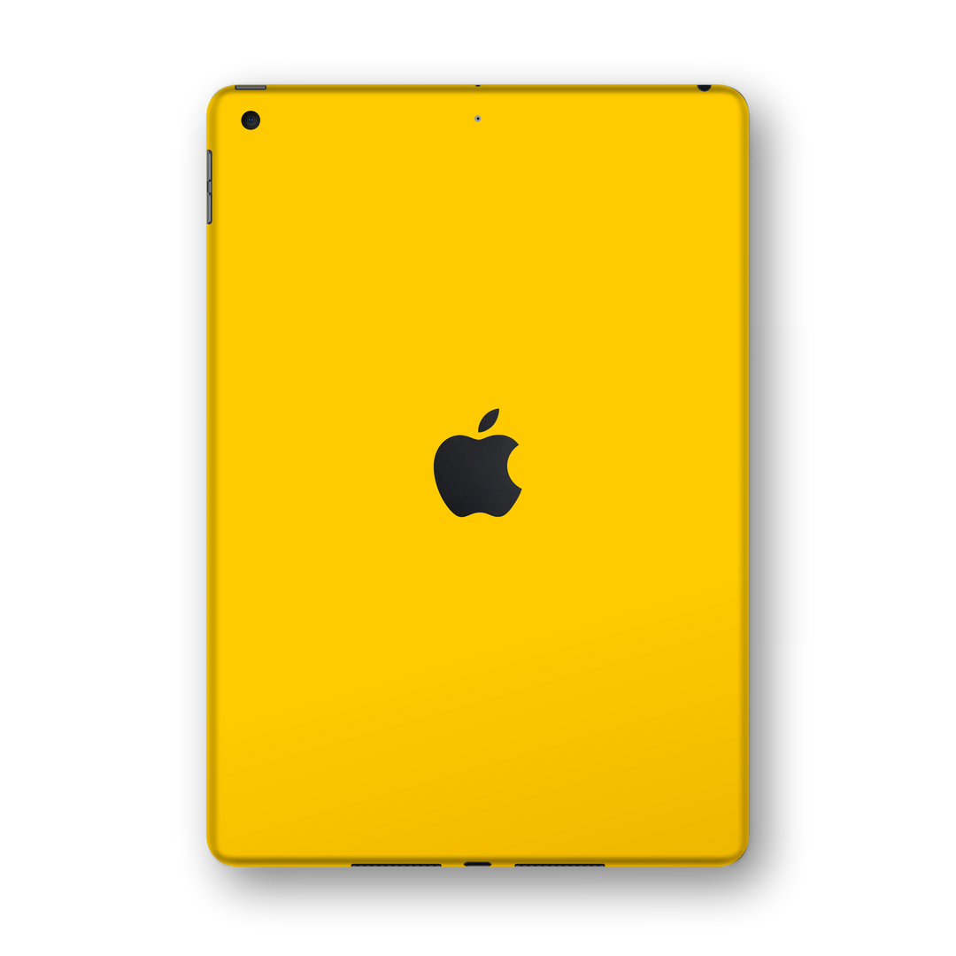 iPad 10.2" (7th Gen, 2019) Glossy Golden Yellow Skin Wrap Sticker Decal Cover Protector by EasySkinz