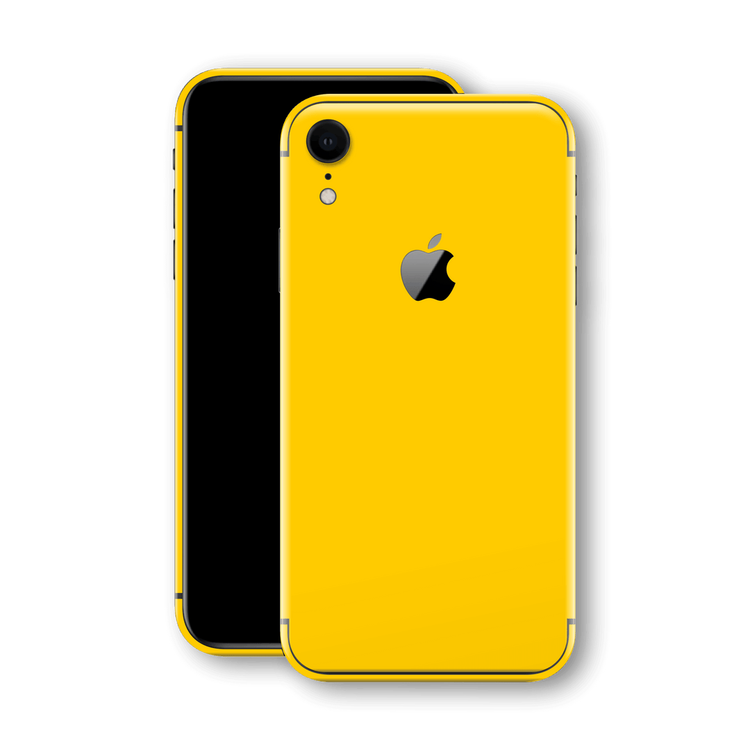 iPhone XR Glossy Golden Yellow Skin, Wrap, Decal, Protector, Cover by EasySkinz | EasySkinz.com