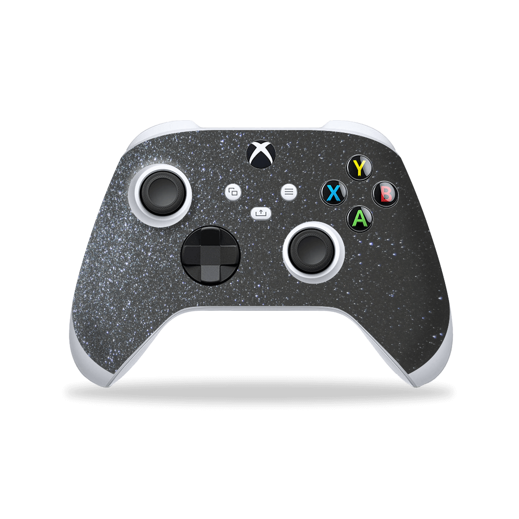 XBOX Series X CONTROLLER Skin - Diamond Meteorite Grey Shimmering, Sparkling, Glitter Skin, Wrap, Decal, Protector, Cover by EasySkinz | EasySkinz.com