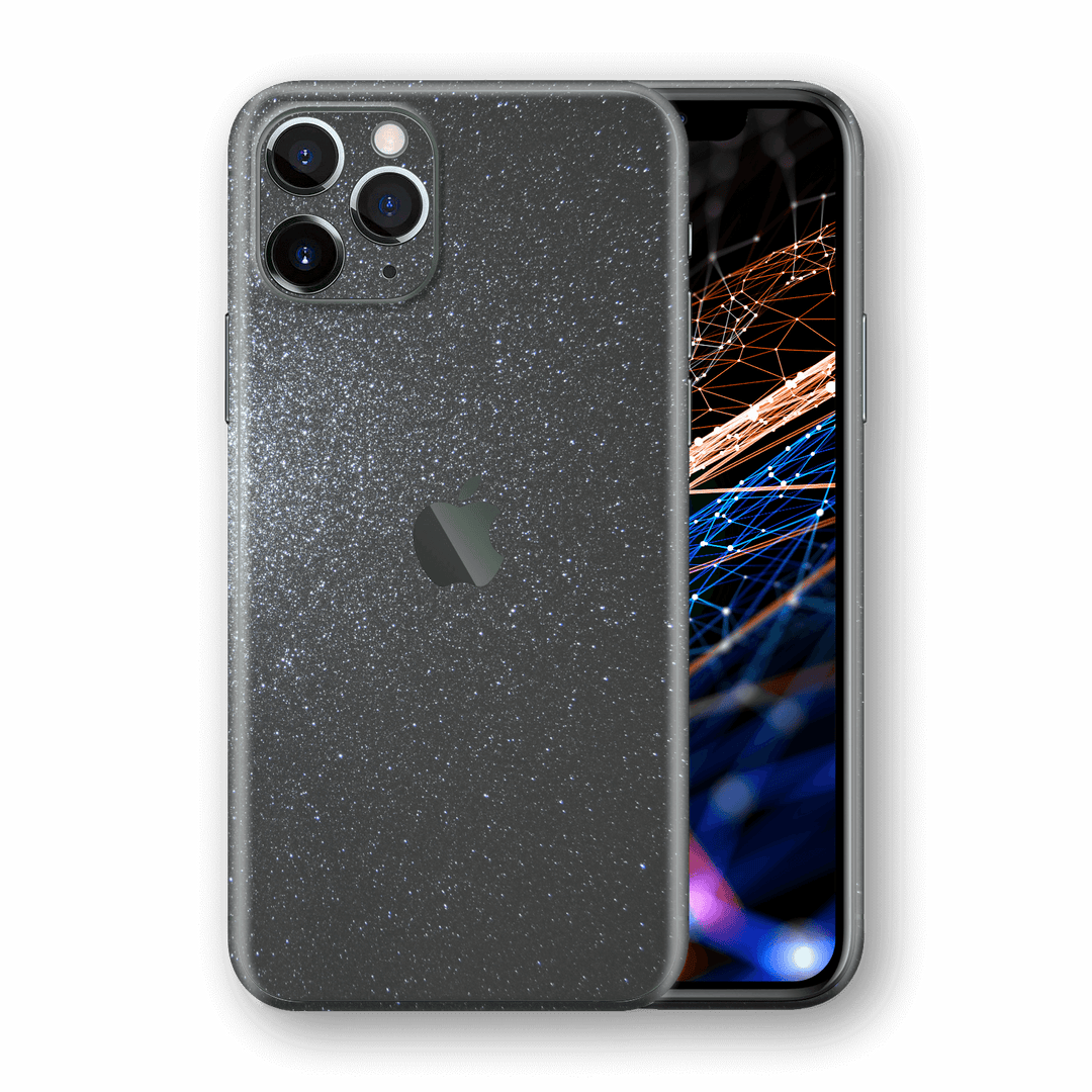 iPhone 11 Pro MAX Grey, Sparkling, Glitter Skin, Wrap, Decal, Protector, Cover by EasySkinz | EasySkinz.com