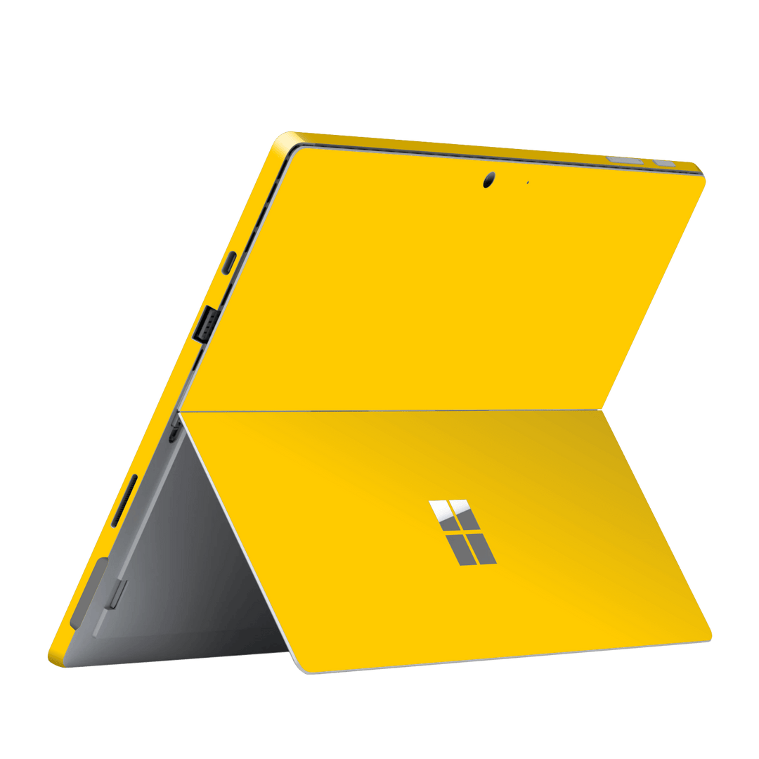 Microsoft Surface Pro 7 Gloss Glossy Golden Yellow Skin, Wrap, Decal, Protector, Cover by EasySkinz | EasySkinz.com