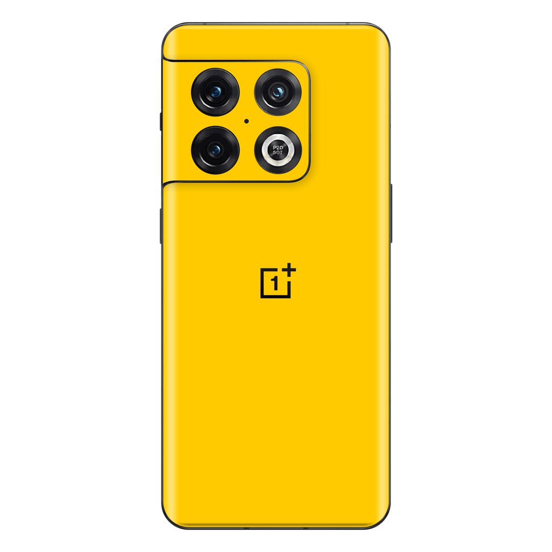 OnePlus 10 PRO Gloss Glossy Golden Yellow Skin Wrap Sticker Decal Cover Protector by EasySkinz | EasySkinz.com