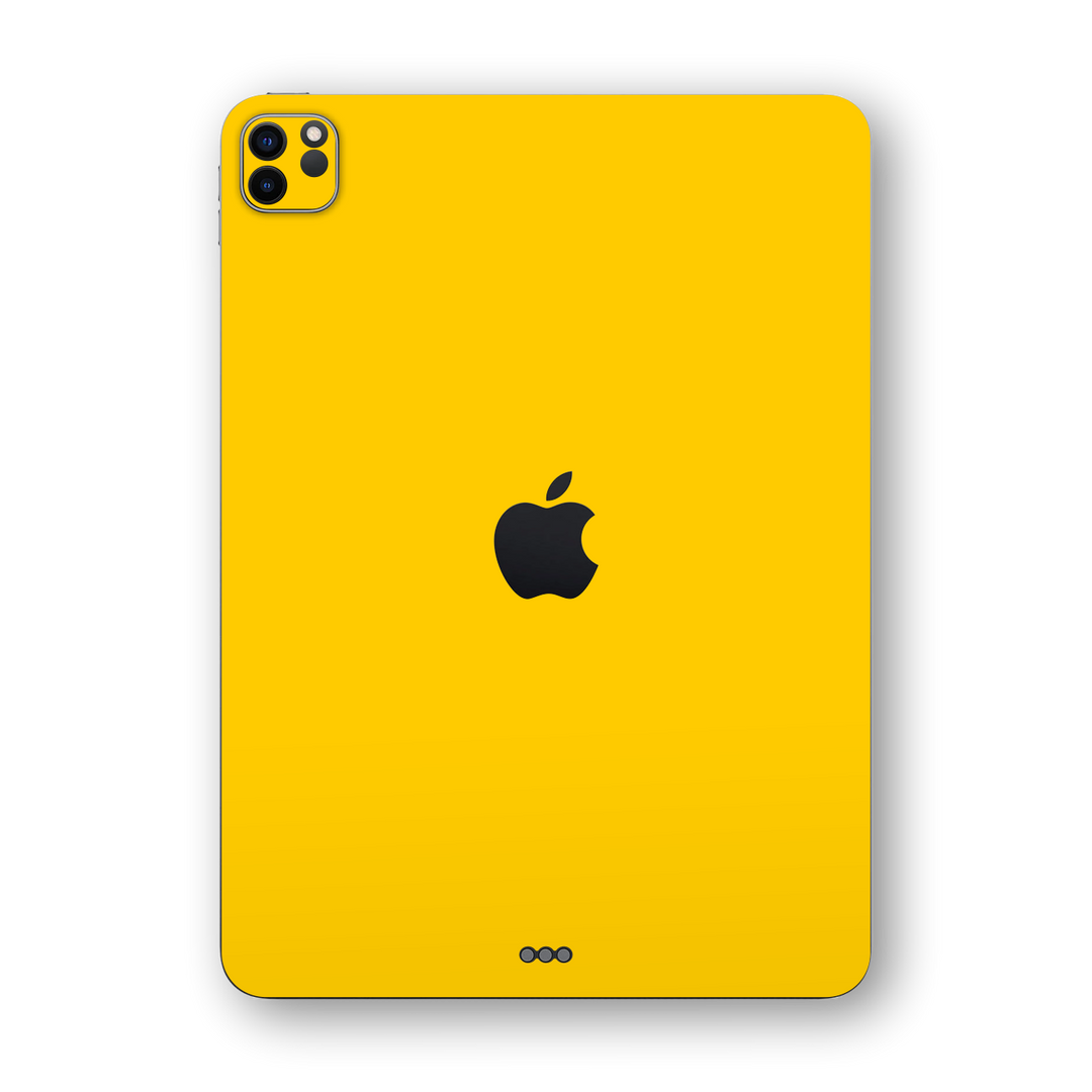 iPad PRO 12.9-inch 2020 Glossy Golden Yellow Skin Wrap Sticker Decal Cover Protector by EasySkinz